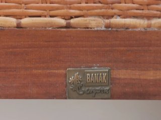 Cabecero Teca y Rafia 180cm