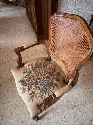 Pack dos Sillas con brazos estilo clásico/Luis XV