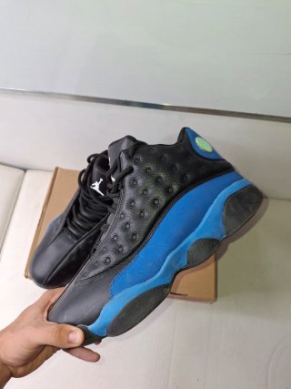 Zapatillas Jordan 13 Negras y Azules