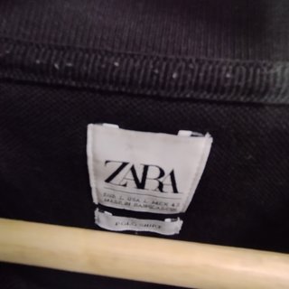 Polo Zara Negro Talla L