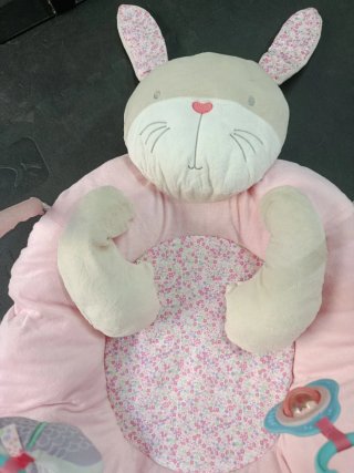 Manta Gimnasio Bebé Rosa Gatito