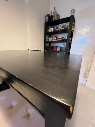 Mesa alta y 4 taburetes IKEA Haguernas