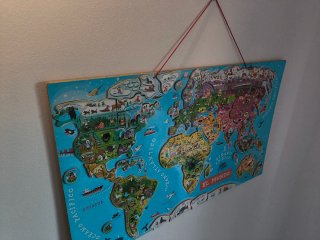 Mappamondo Infantile con Magneti