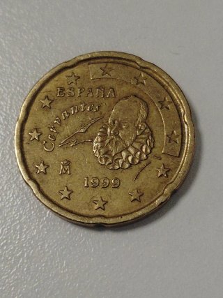 20 Céntimos España 1999 Cervantes