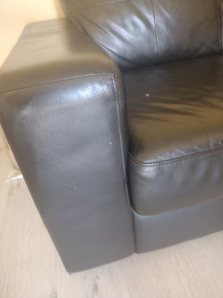 Sofá de 3 cuerpos negro