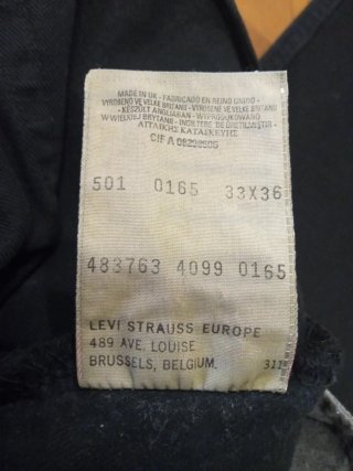 Pantalón Levis Negro Hombre