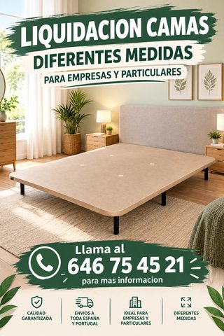 Cama Liquidación 150x90cm
