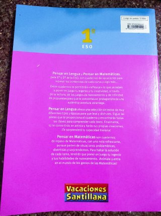 Cuaderno Vacaciones Santillana 1º ESO + regalo.