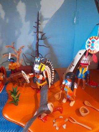 Playmobil Diorama Indios Americanos
