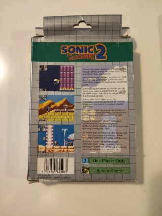 Sonic 2 Game Gear Completo Caja Manual
