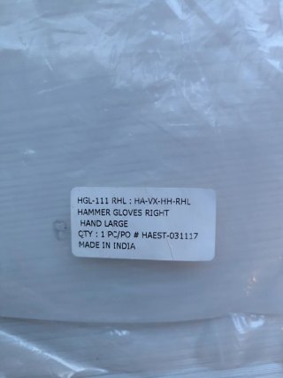 Guantes de piel lanzamiento martillo blancos