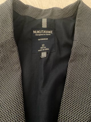 Americana niño NUKUTAVAKE gris Talla 12 años