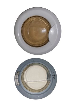 Puerta Lavadora Teka Blanca y Gris