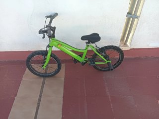 Bicicleta infantil verde