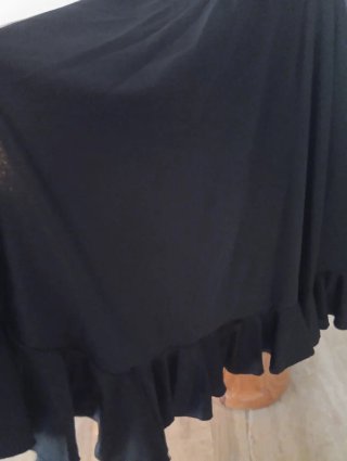 Falda Sevillanas Negra