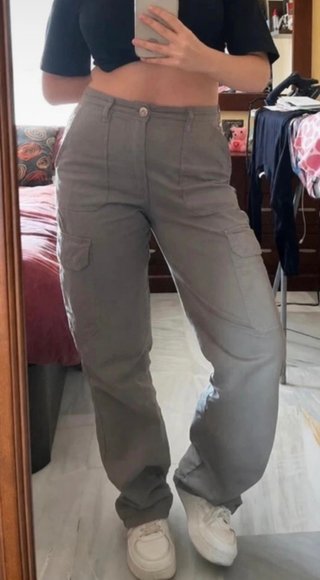Pantalones cargo verde