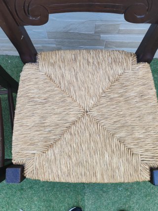 Conjunto 2 Sillas Madera y Yute