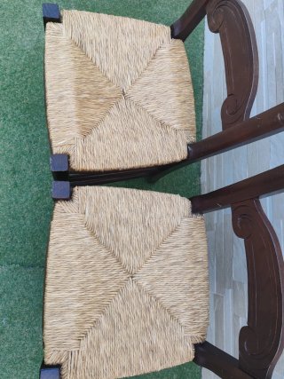 Conjunto 2 Sillas Madera y Yute