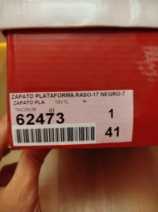 Zapatos de tacón negros Talla 41