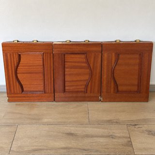 Lote 3 puertas madera + 3 altillo + bisagras