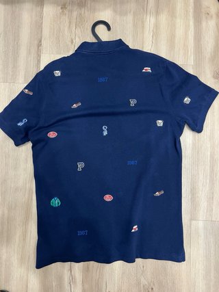 Polo Ralph Lauren azul con parches