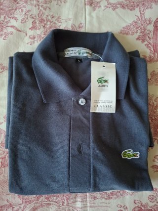 Polo Lacoste Classic Gris Talla L