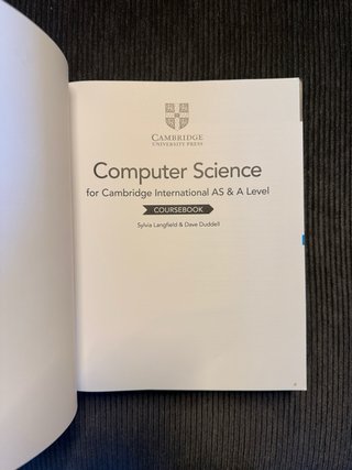 Cambridge International A Level Computer Science