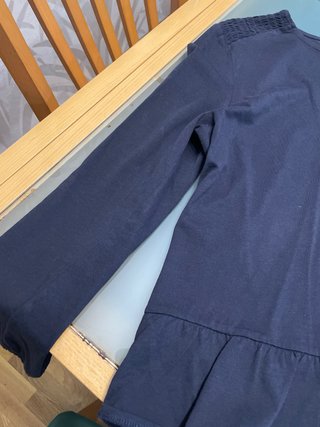 Camiseta azul marino manga larga