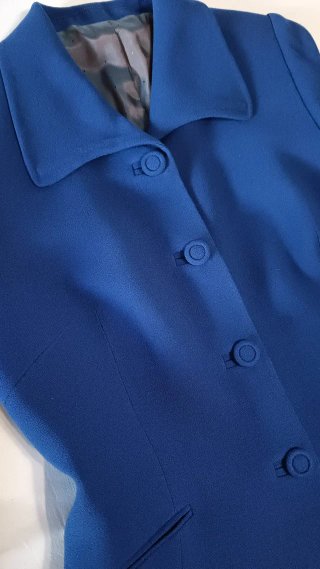 Traje Falda Azul Klein T. M Caramelo