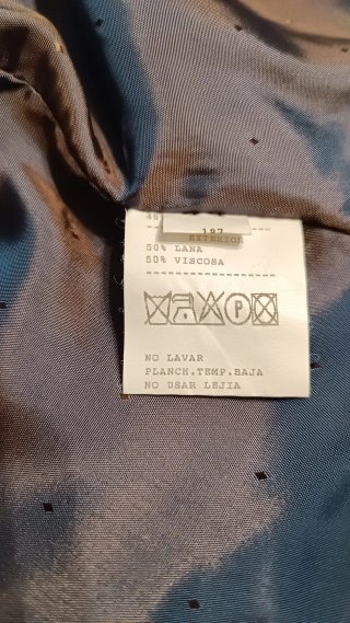 Traje Falda Azul Klein T. M Caramelo