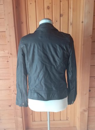Cazadora Biker Negra Talla 40