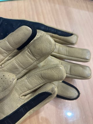 Guantes Helstons Piel Beige con Protección