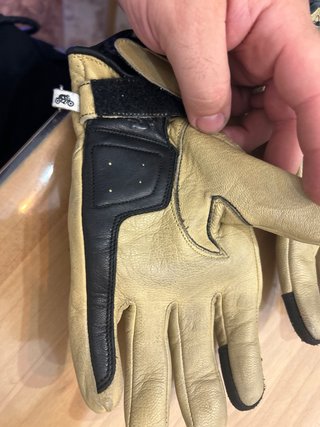Guantes Helstons Piel Beige con Protección