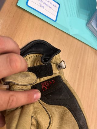 Guantes Helstons Piel Beige con Protección