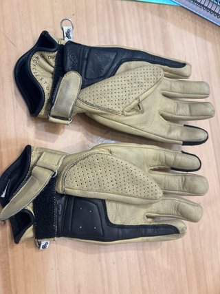 Guantes Helstons Piel Beige con Protección