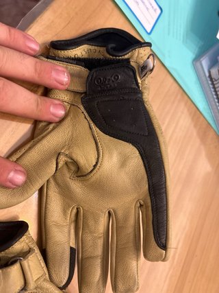 Guantes Helstons Piel Beige con Protección