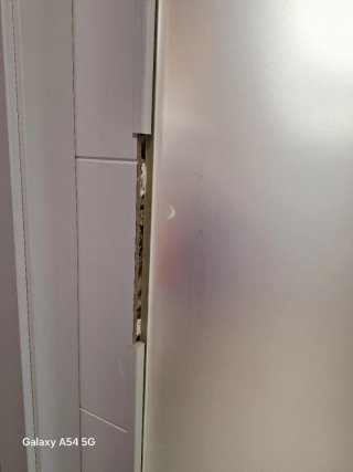 Puerta interior lacada blanco con cristal