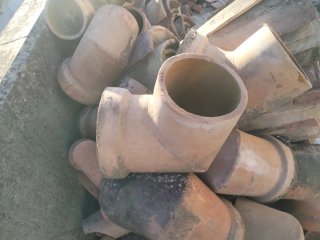 Codo de tubería de barro cocido