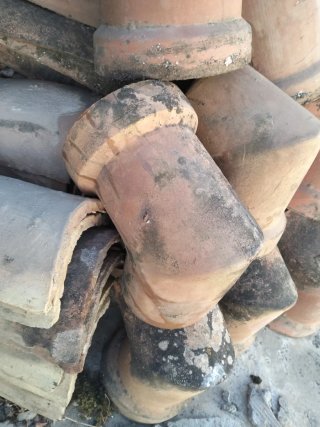 Codo de tubería de barro cocido