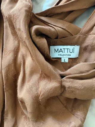 Vestido fiesta midi Velarde marca Mattuî, Talla M