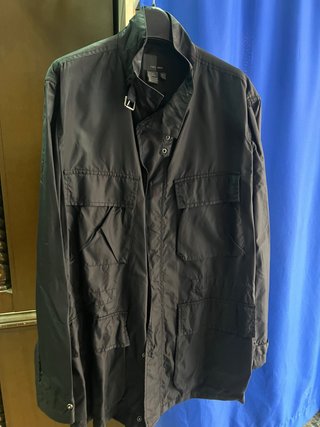 Chubasquero Zara Hombre Negro Talla XL