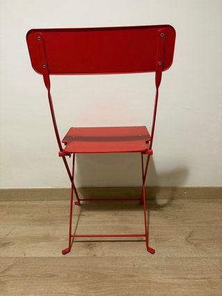 Sillas Plegables Rojas Exterior (tengo 3)