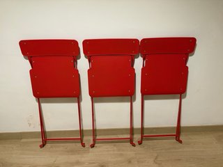Sillas Plegables Rojas Exterior (tengo 3)