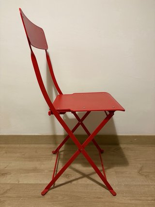 Sillas Plegables Rojas Exterior (tengo 3)