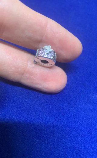 Charm Clip Mariposa Rosa pulsera Pandora plata
