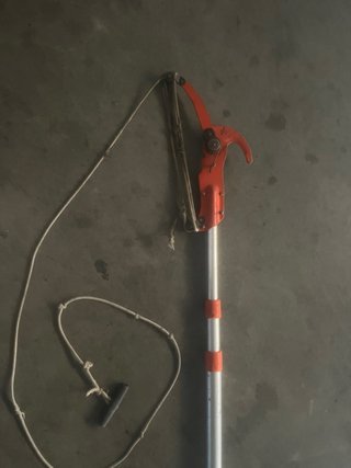 Pertiga telescópico con cuerda