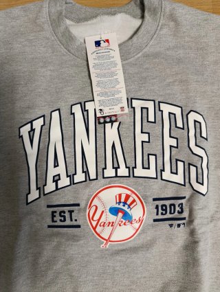 Sudadera NY Yankees Gris
