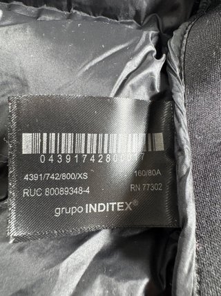 Campera chaqueta Zara con cierre y bolsillos