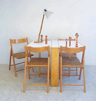 Mesa plegable HABITAT haya y formica | Vintage 80s