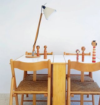 Mesa plegable HABITAT haya y formica | Vintage 80s